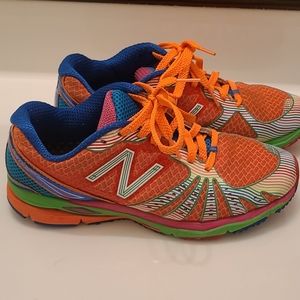 Brightly colored New Balance sneakers